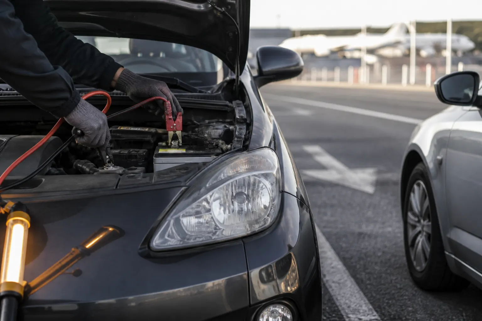 Boost batterie sur voiture de location près de Marignane